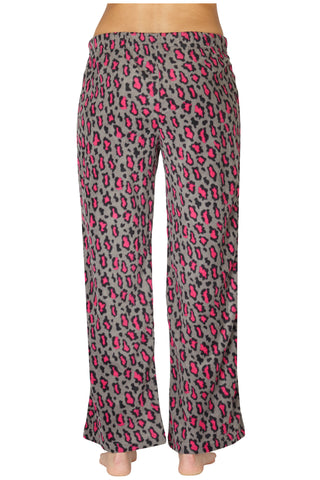 Intimo Womens Printed Microfleece Pajama Pant, Animal, X-Large