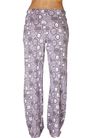 INTIMO Women's Frames AOP Graphic Print Cotton Pajama Pant Loungewear Sleepwear