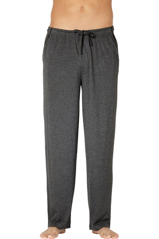 INTIMO Mens Soft Knit Lounge Pant (Grey, S)