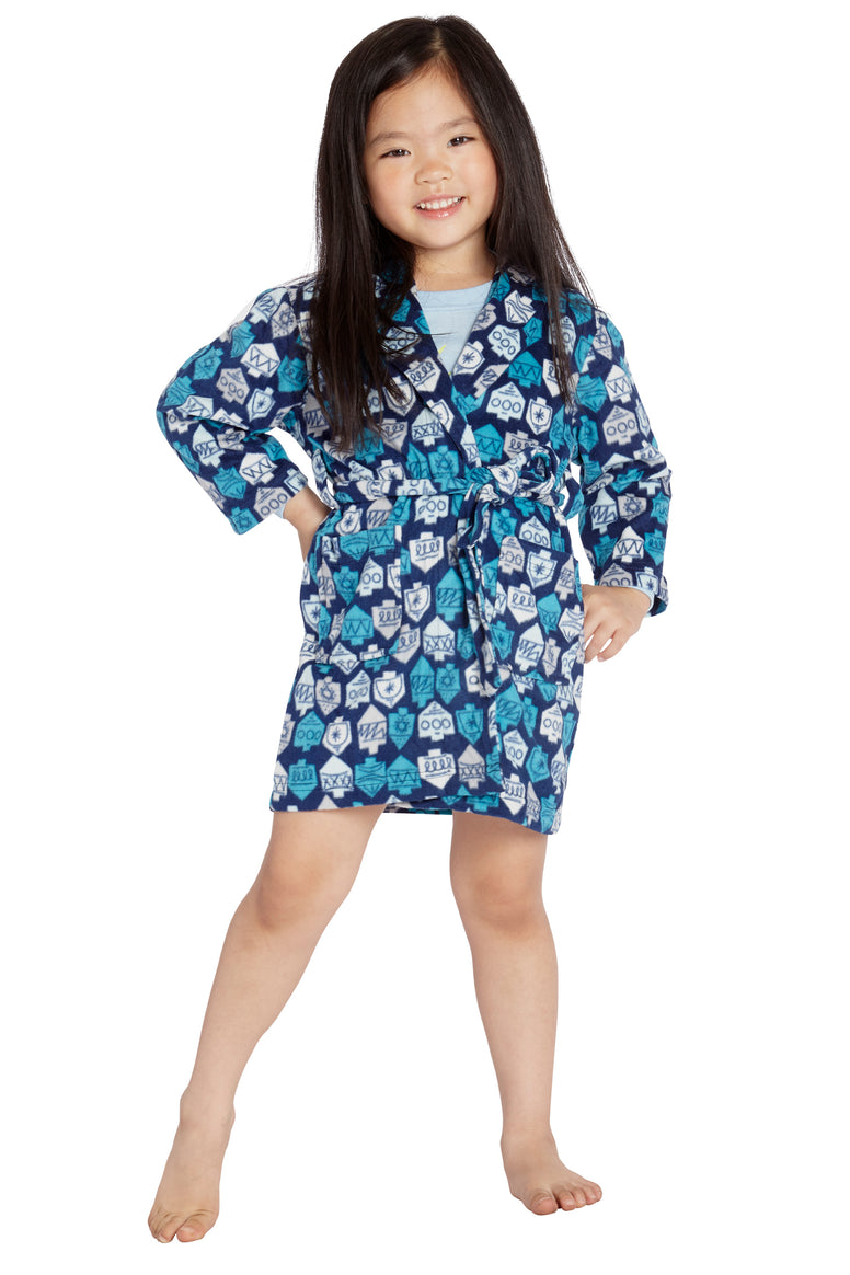 INTIMO Toddler Hanukkah Dreidel Robe