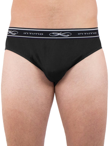 INTIMO Mens Comfy Exposed Waistband Silk Low Rise Brief