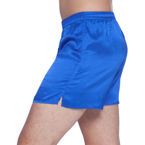 Intimo Mens Classic Silk Boxers, Royal Blue, XX-Large