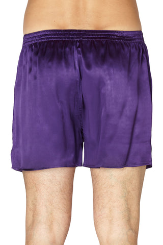 Intimo Mens Classic Silk Boxers, Amethyst, Small