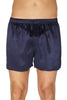 INTIMO Mens Classic Silk Boxers, Navy, Medium