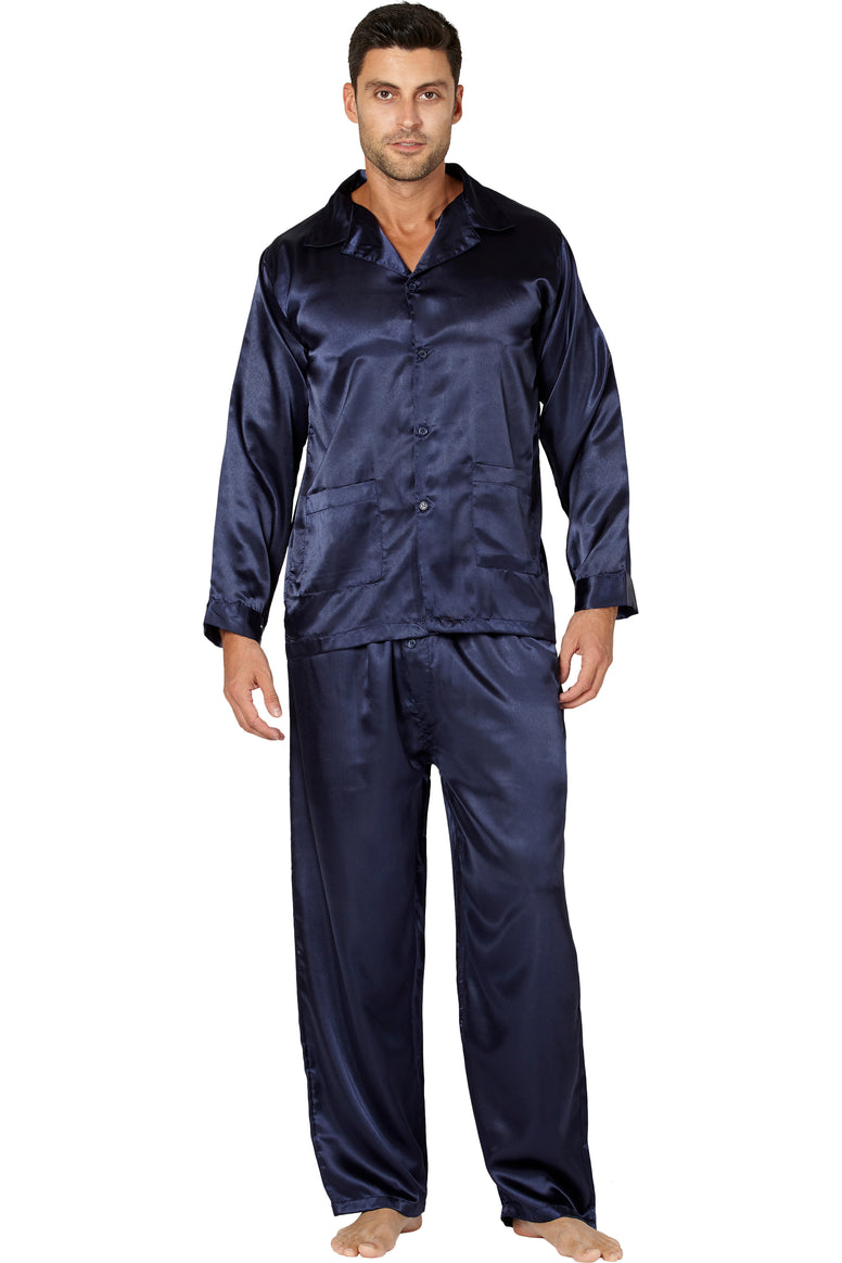 Intimo Classic Mens Satin Pajama