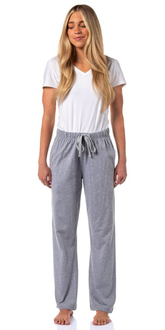 Intimo Women's Cotton/Poly Blend Jersey Knit Lounge Pants Pajama Pants