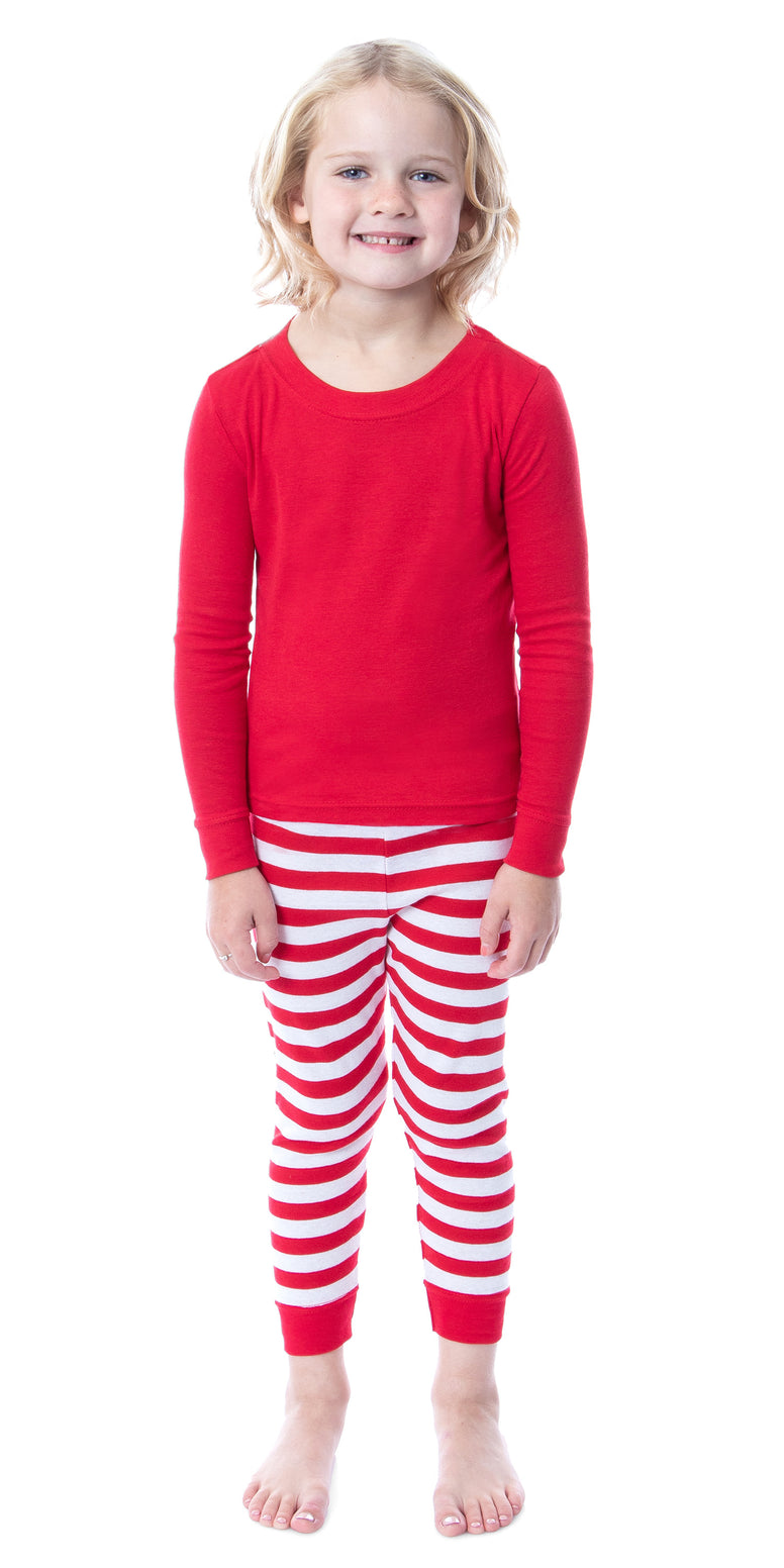 Intimo Unisex Toddlers Cotton Tight Fit 2 Piece Pajama Set