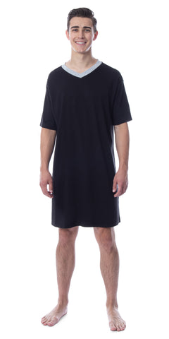 Intimo Mens Long T-Shirt Nightgown Comfy Pajamas