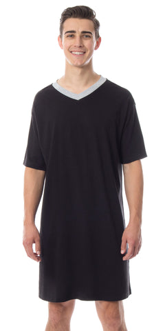 Intimo Mens Long T-Shirt Nightgown Comfy Pajamas