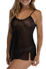 Intimo Womens Chemise Lingerie Poly Mesh Nightgown, Large