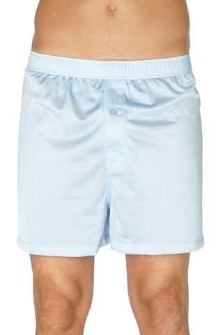 INTIMO Mens Boxer Tricot, Light Blue, Small