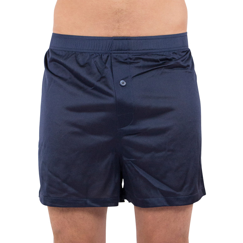 Intimo Mens Tricot Boxer, Navy Blue, Small