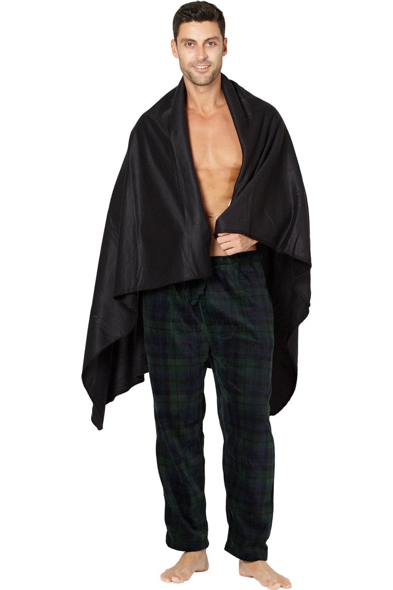 Intimo Mens Polar Fleece Pant with free Blanket